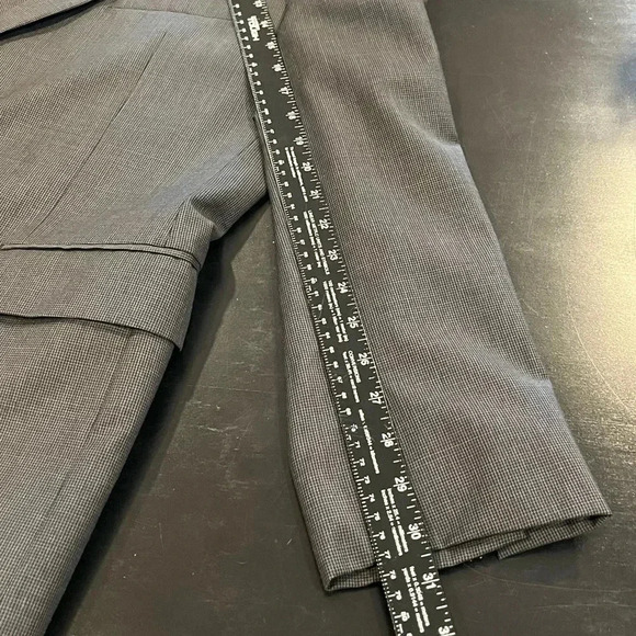 Nautica Wool Houndstooth Gray Two Button Double Vented Blazer Jacket Mens 42S - Picture 8 of 12